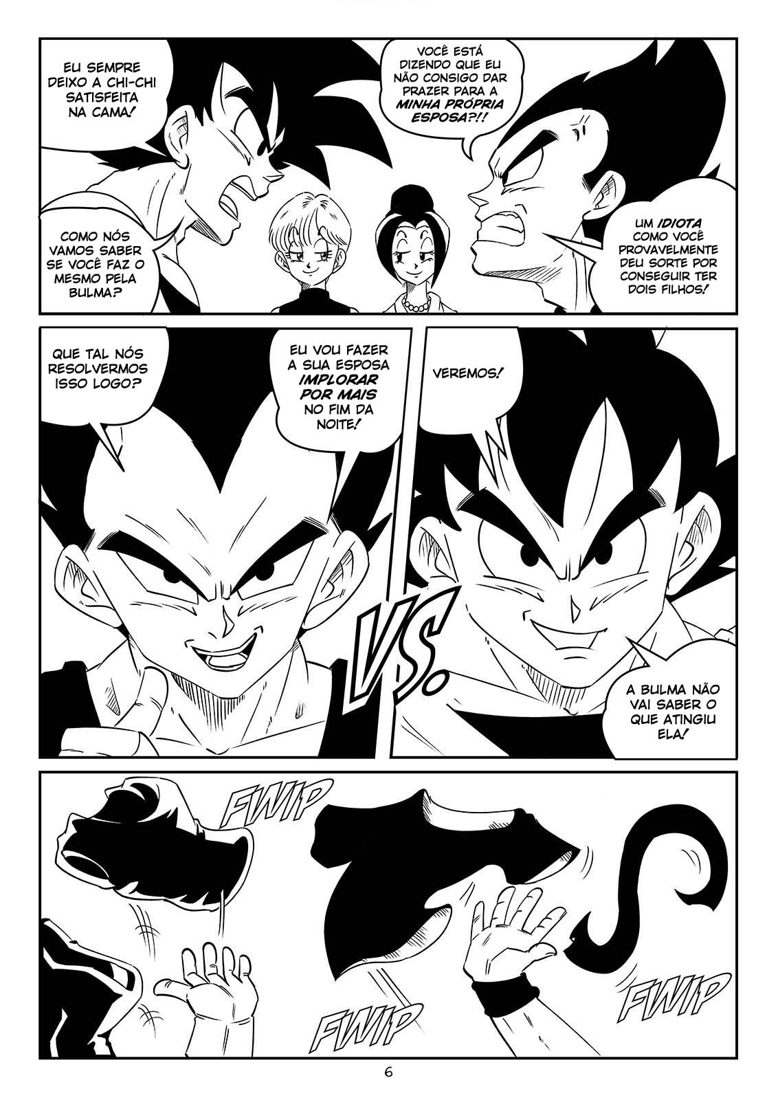 Troca de casais - Chi-Chi e Vegeta vs Goku e Bulma